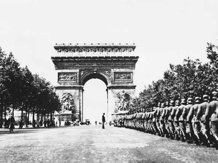 Framed Print : German troops in France WWII Framed Print : German troops in France WWII