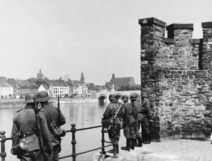 Framed Print : German troops in Mstricht WWII Framed Print : German troops in Mstricht WWII