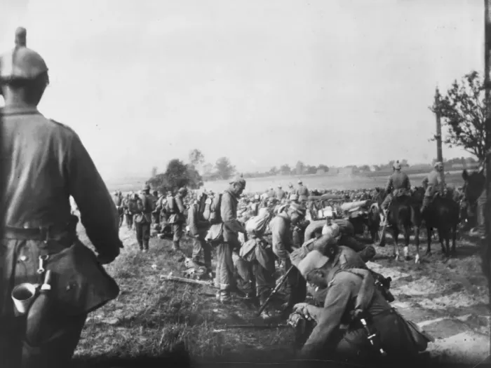 Framed Print : German troops rest Framed Print : German troops rest