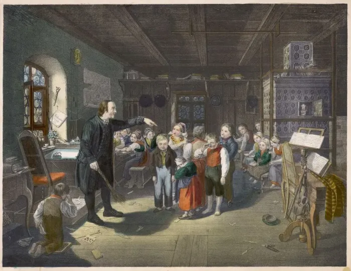 Framed Print : German Village School Framed Print : German Village School
