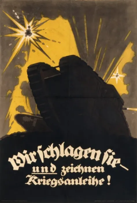 Framed Print : German WWI War Loans poster Framed Print : German WWI War Loans poster