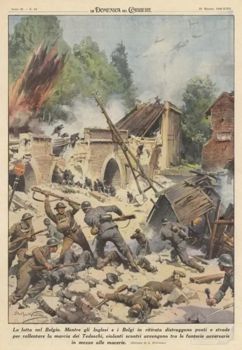 Framed Print : Germans Crush Belgium Framed Print : Germans Crush Belgium