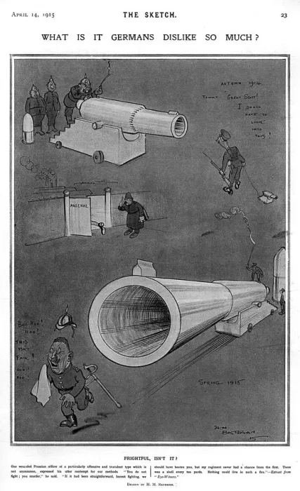 Framed Print : What is it the Germans dislike so much? H. M. Bateman cartoon Framed Print : What is it the Germans dislike so much? H. M. Bateman cartoon
