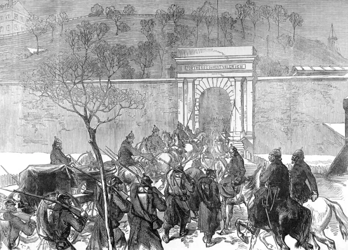 Framed Print : The Germans entering Mont Valerien; Franco-Prussian War, 187 Framed Print : The Germans entering Mont Valerien; Franco-Prussian War, 187