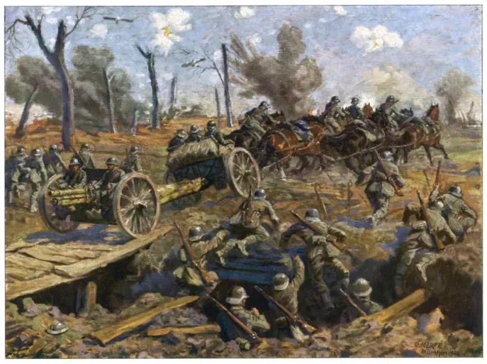 Framed Print : Germans Move Guns Framed Print : Germans Move Guns
