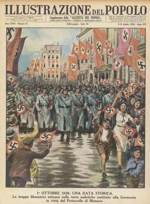 Framed Print : GERMANS INVADE SUDETEN Framed Print : GERMANS INVADE SUDETEN