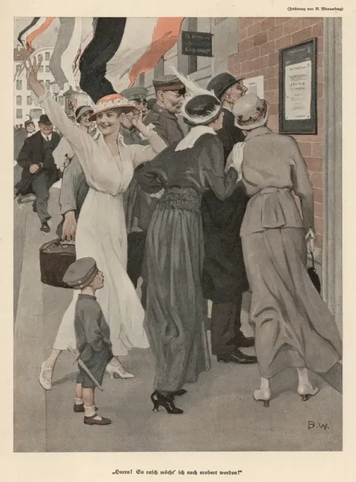 Framed Print : Germans Read News Framed Print : Germans Read News