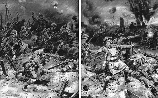 Germans routed by Highlanders in offensive near Ypres, 1917