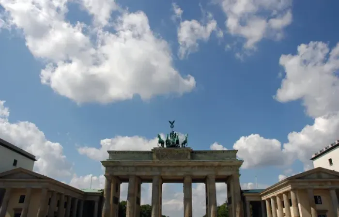 Framed Print : Germany. Berlin. Brandenburg Gate crowned by the Quadriga of Framed Print : Germany. Berlin. Brandenburg Gate crowned by the Quadriga of