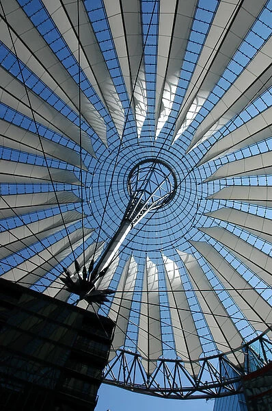 Germany. Berlin. Dome of the Sony Center by German architect