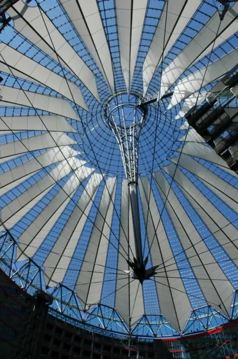 Framed Print : Germany. Berlin. Dome of the Sony Center by German architect Framed Print : Germany. Berlin. Dome of the Sony Center by German architect