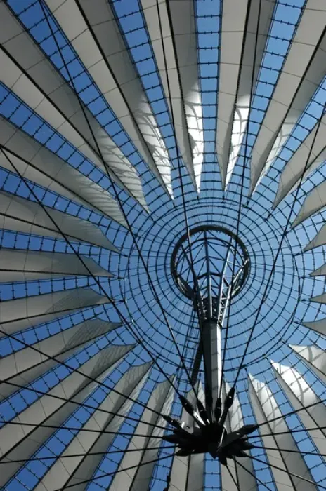 Framed Print : Germany. Berlin. Dome of the Sony Center by German architect Framed Print : Germany. Berlin. Dome of the Sony Center by German architect