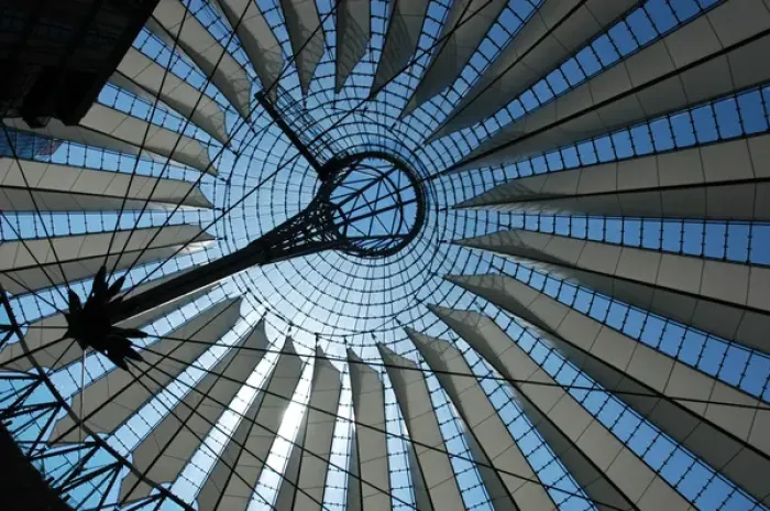 Framed Print : Germany. Berlin. Dome of the Sony Center by German architect Framed Print : Germany. Berlin. Dome of the Sony Center by German architect