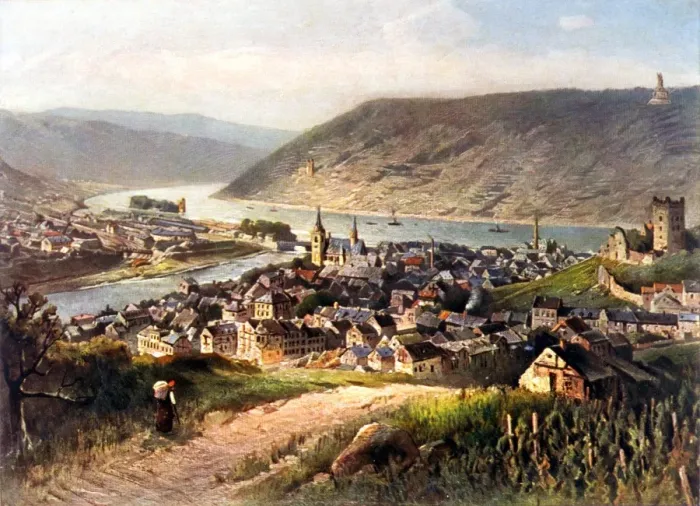 Framed Print : Germany / Bingen C1905 Framed Print : Germany / Bingen C1905