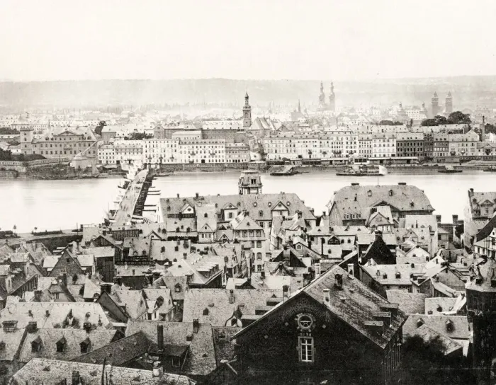 Framed Print : Germany, city of Koblenz, River Rhine Framed Print : Germany, city of Koblenz, River Rhine