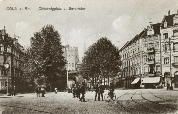 Framed Print : Germany - Cologne (Koln) - Chlodwigplatz and Severintor Framed Print : Germany - Cologne (Koln) - Chlodwigplatz and Severintor
