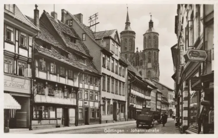 Framed Print : Germany - Gottingen - Johannisstrasse Framed Print : Germany - Gottingen - Johannisstrasse