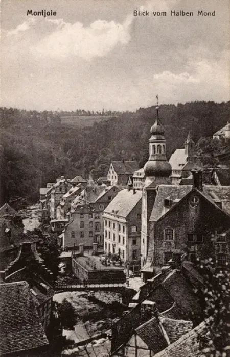 Framed Print : Germany - Monschau - Eifel Region - View from Halben Mond Framed Print : Germany - Monschau - Eifel Region - View from Halben Mond