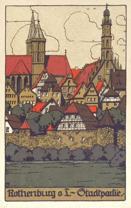 Framed Print : Germany - Rothenburg ob der Tauber Framed Print : Germany - Rothenburg ob der Tauber