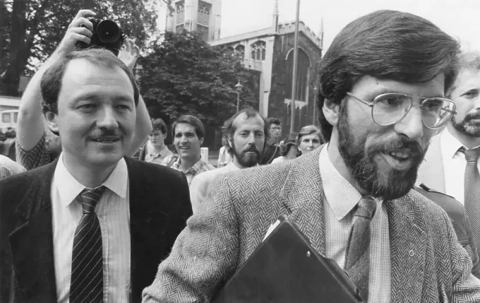 Framed Print : Gerry Adams and Ken Livingstone in London Framed Print : Gerry Adams and Ken Livingstone in London