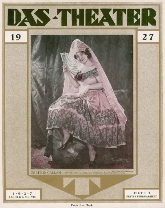 Framed Print : Gertrude Callam, as Rosina Framed Print : Gertrude Callam, as Rosina