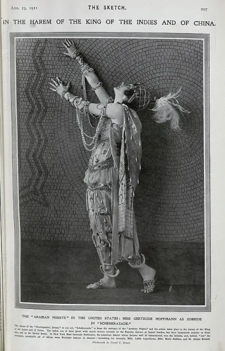 Framed Print : Gertrude Hoffmann, dancer as Zobeide in ??Scheherazade Framed Print : Gertrude Hoffmann, dancer as Zobeide in ??Scheherazade