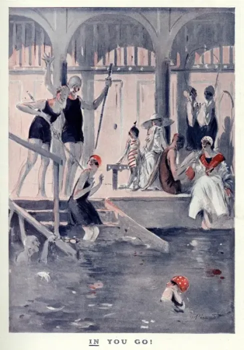 Framed Print : Getting into the Swimming Pool Framed Print : Getting into the Swimming Pool