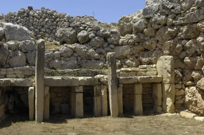 Framed Print : Ggantija Temple. ca. 3000 BC. MALTA. Gozo Island Framed Print : Ggantija Temple. ca. 3000 BC. MALTA. Gozo Island