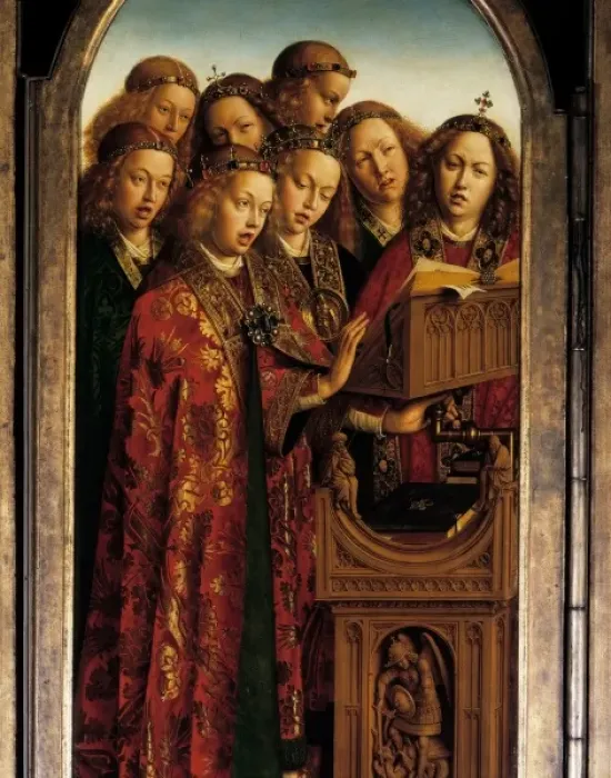 Framed Print : The Ghent Altarpiece or Adoration of the Mystic Lamb Framed Print : The Ghent Altarpiece or Adoration of the Mystic Lamb