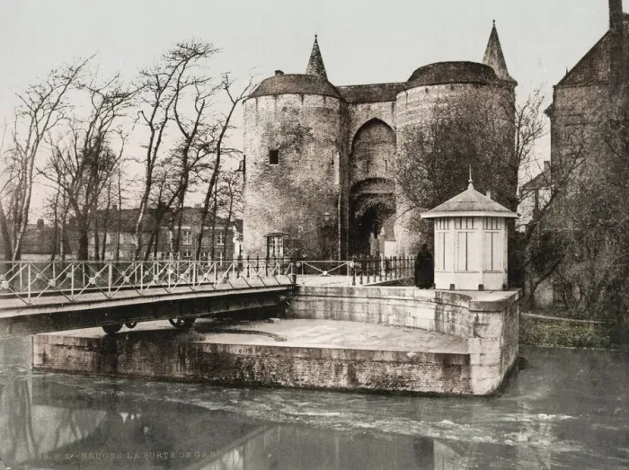 Framed Print : The Ghent Gate, Bruges, Belgium