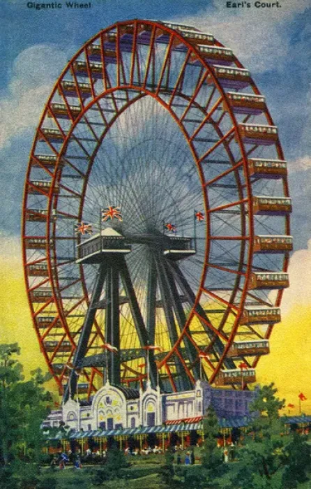 Framed Print : Giant Ferris Wheel, Earls Court Framed Print : Giant Ferris Wheel, Earls Court