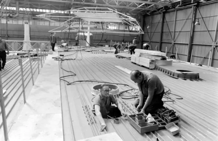 Framed Print : Giant hovercraft under construction, Isle of Wight Framed Print : Giant hovercraft under construction, Isle of Wight