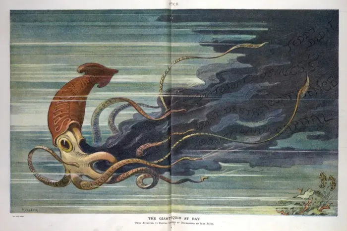 Framed Print : The giant squid at bay Framed Print : The giant squid at bay
