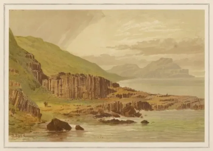 Framed Print : Giants Causeway 1879 Framed Print : Giants Causeway 1879