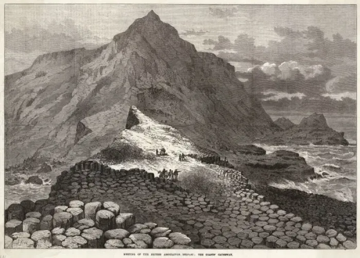 Framed Print : Giants Causeway C1840 Framed Print : Giants Causeway C1840