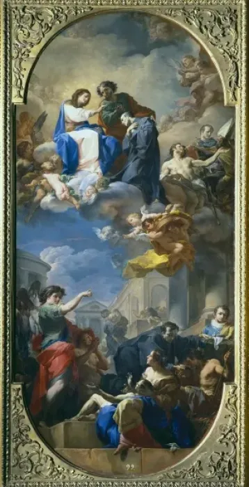 Framed Print : GIAQUINTO, Corrado (1700-1765). The Triumph of Framed Print : GIAQUINTO, Corrado (1700-1765). The Triumph of