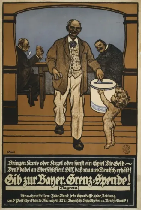 Framed Print : Gib zur Bayer. Grenz-Spende Framed Print : Gib zur Bayer. Grenz-Spende