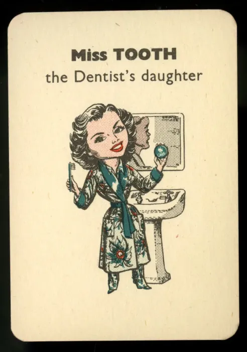 Framed Print : Gibbs Happy Families - Miss Tooth Framed Print : Gibbs Happy Families - Miss Tooth