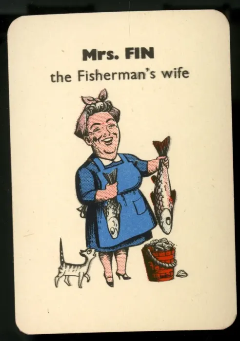 Framed Print : Gibbs Happy Families - Mrs Fin Framed Print : Gibbs Happy Families - Mrs Fin