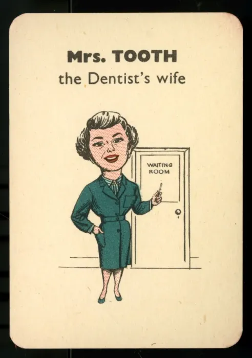 Framed Print : Gibbs Happy Families - Mrs Tooth Framed Print : Gibbs Happy Families - Mrs Tooth