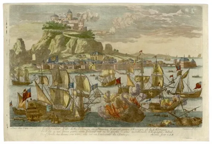 Framed Print : Gibraltar 1704 Framed Print : Gibraltar 1704