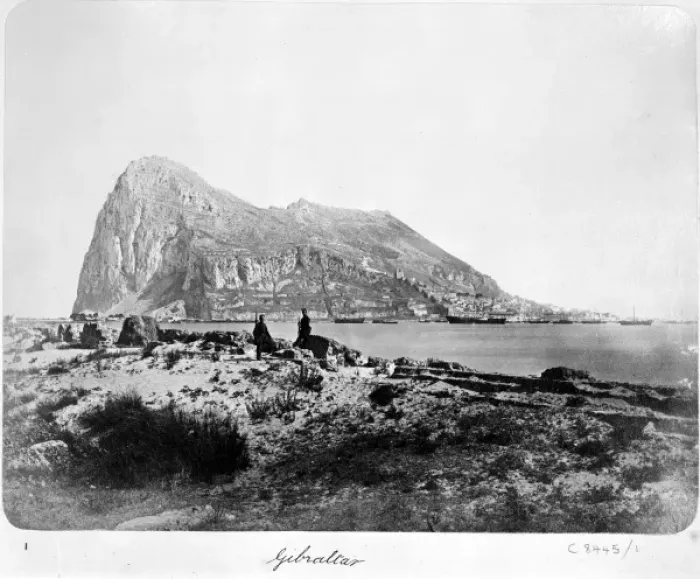 Framed Print : Gibraltar. The Voyage of H.M.S. Challenger (1872-1876) funded by the British Framed Print : Gibraltar. The Voyage of H.M.S. Challenger (1872-1876) funded by the British
