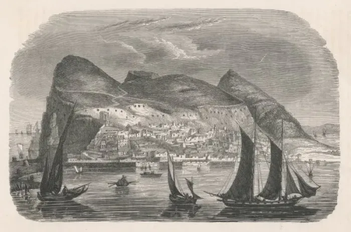 Framed Print : Gibraltar Harbour Framed Print : Gibraltar Harbour