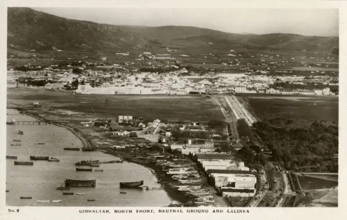 Framed Print : Gibraltar - North Front - Neutral Ground and Lalinea Framed Print : Gibraltar - North Front - Neutral Ground and Lalinea