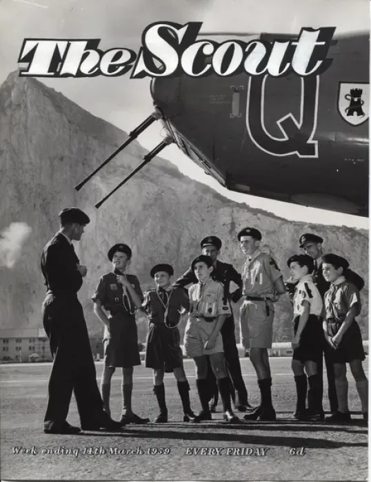 Framed Print : Gibraltar scouts on The Scout magazine cover Framed Print : Gibraltar scouts on The Scout magazine cover