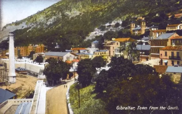 Framed Print : Gibraltar Town from the South Framed Print : Gibraltar Town from the South