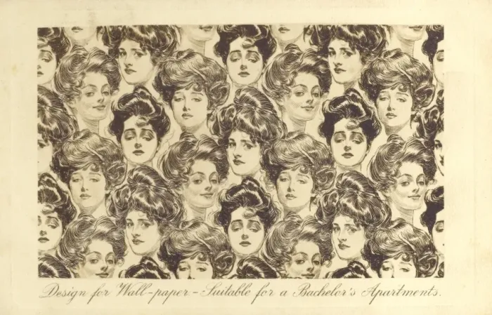 Framed Print : Gibson girl wallpaper Framed Print : Gibson girl wallpaper