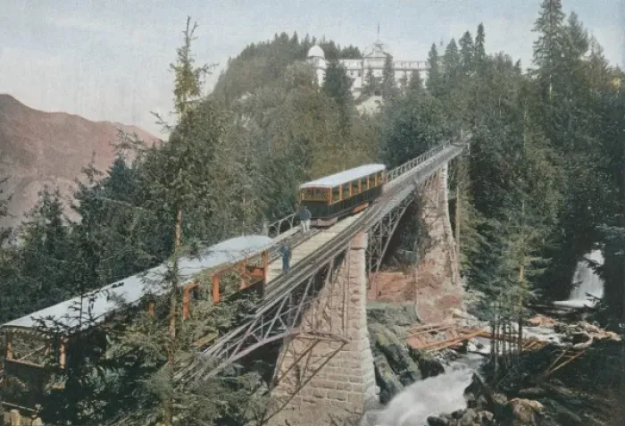Framed Print : Giessbach Funicular Framed Print : Giessbach Funicular