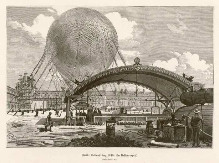 Framed Print : GIFFARDs BALLOON 1878 Framed Print : GIFFARDs BALLOON 1878