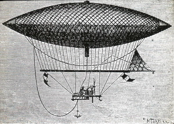 Giffards steam dirigible, 1852